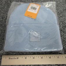 Carhartt Hat Beanie Boys One Size Blue Knit Acrylic Watch Hat Logo NWT