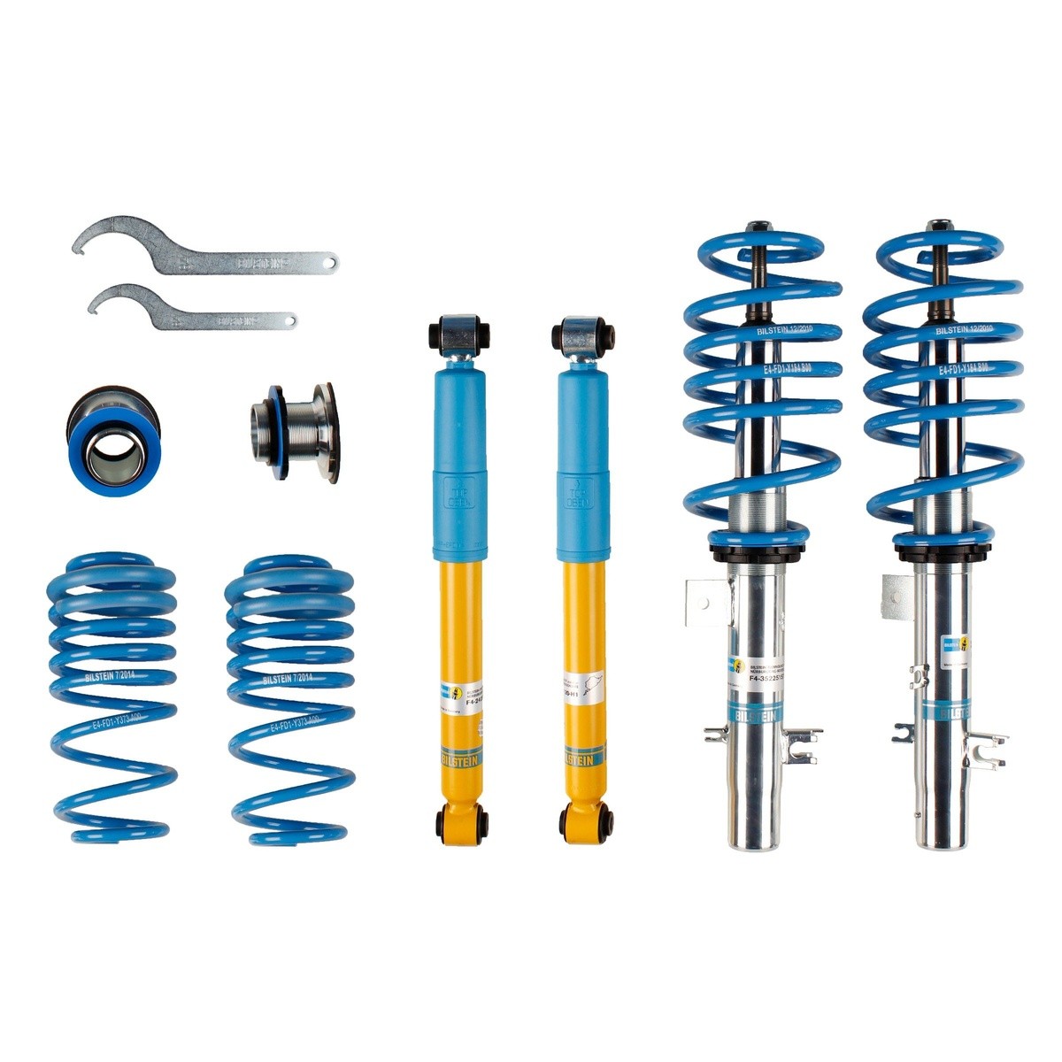 Set Assetto Molle/Ammortizzatori Gasdruck BILSTEIN IAM-Expertise Per PEUGEOT 208