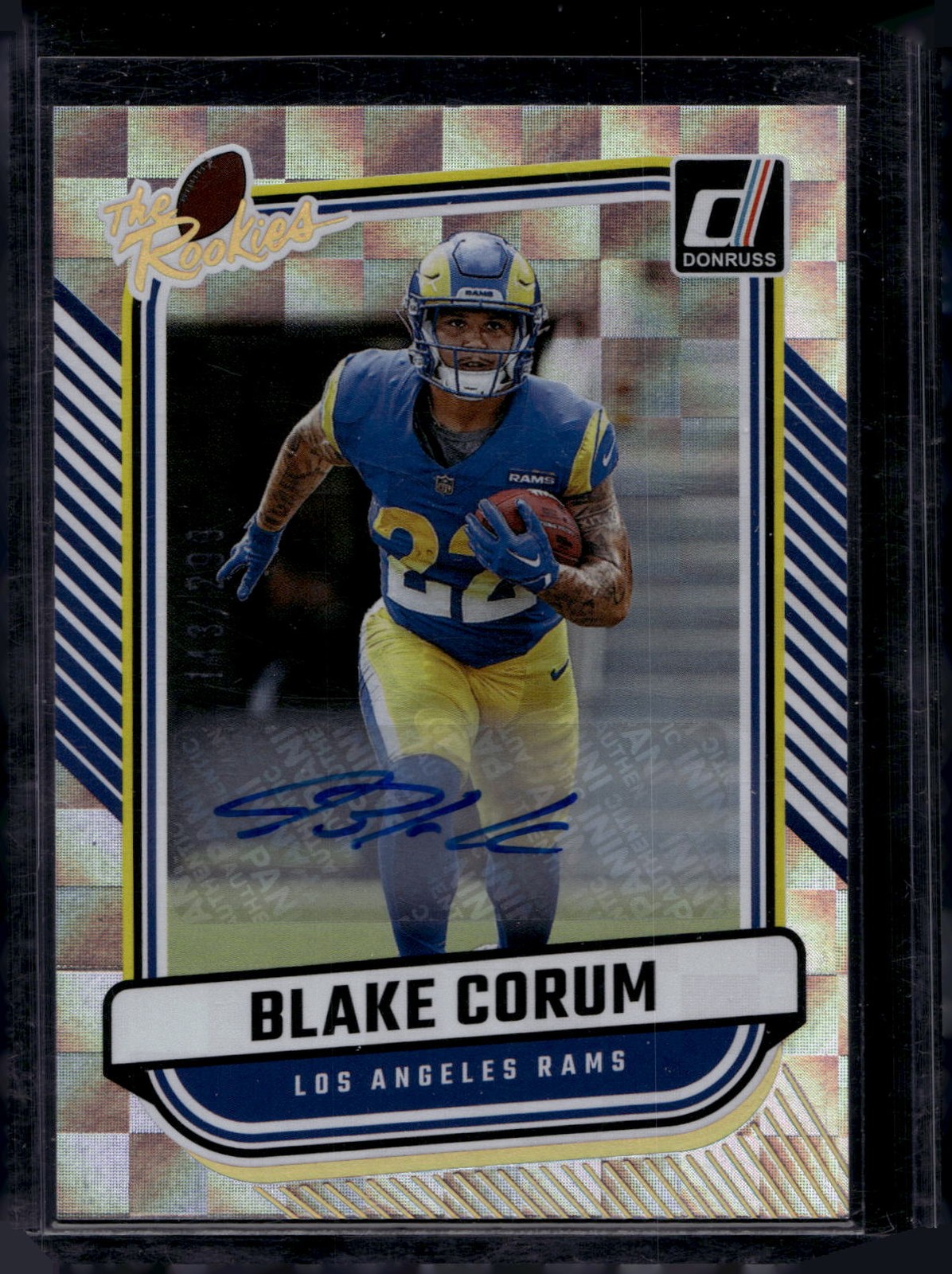2024 Donruss #TR-29 Blake Corum The Rookies Autographs #/299