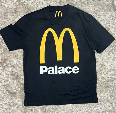 Palace x McDonald's Logo Black T-shirt Men s Size XL NWT