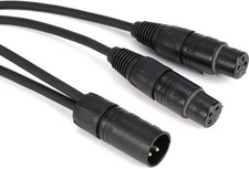 Pro Co 1' YMXM2XF-1 XLRM to 2 XLRF Y-Cable
