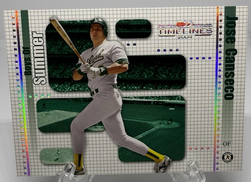 2004 Donruss Timelines Boys of Summer Jose Canseco #19 Silver /100 Athletics