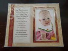 8" x 10" Frame Mat "Our First Grandchild" By Judith Bulock Morse FOR 4" x 6"