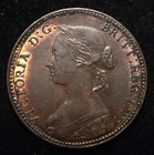 1860 Victoria Half Penny — photo from another recent sale