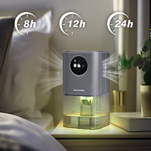 NEW Dehumidifier Bedroom, 58oz Small Dehumidifier for Home Bathroom,(500 Sq.Ft)