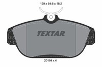 Textar Textar BremsbelÄGe Vorderachse Volvo 740 760 940 960 S90 V90 Kombi 201640