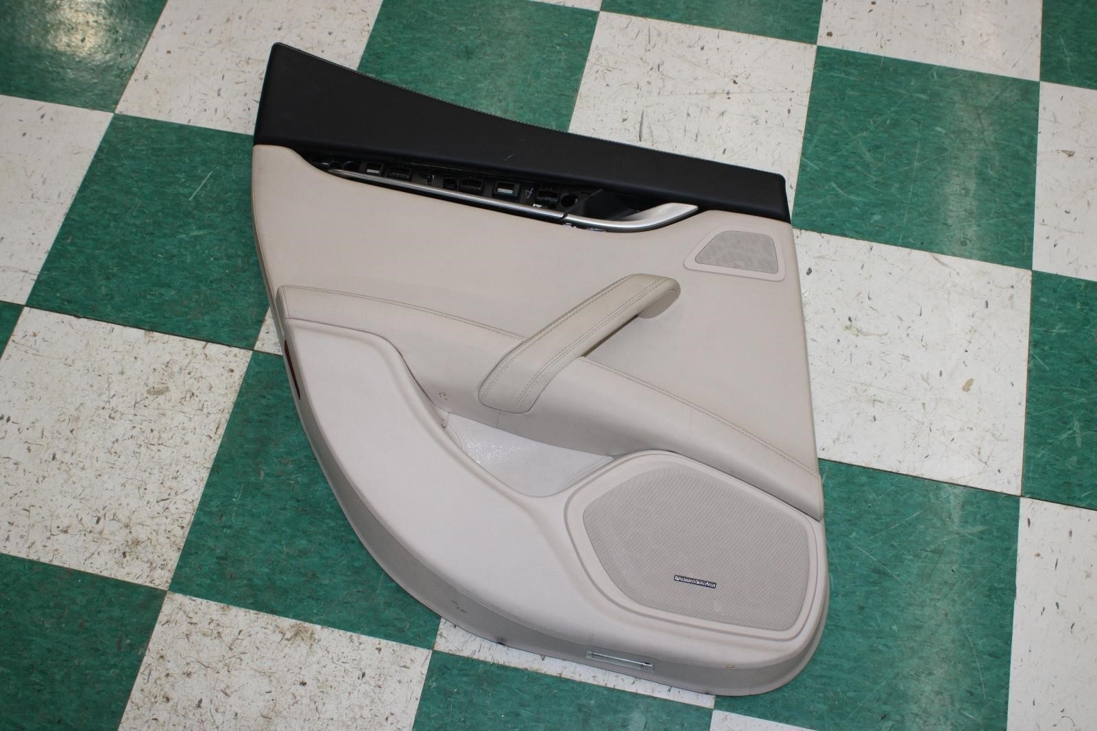 14-17 Ghibli Sabbia Tan Left Driver Rear Interior Door Trim Panel Factory OEM OE