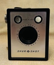 Vintage Antique AGFA Ansco Shur Shot Box Film Camera Untested as Is