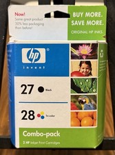 Genuine HP 27 28 Combo-Pack Black Tri-color Ink Cartridges C9323FN New Sealed