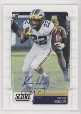 2019 Score Rookies Signatures Karan Higdon #341 Auto y1s