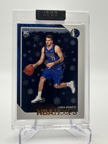 2018-19 Panini NBA Hoops Luka Doncic #268 Winter Snowflake RC Rookie Mavericks