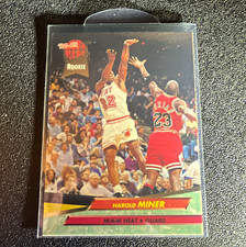 Fleer 1992-93 Ultra Rookie Harold Miner Miami Heat NBA Basketball Card #293. rookie card picture