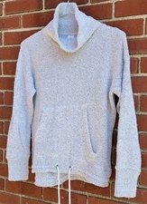 Member's Mark Women's Textured Pullover Gray Cowl Neck Size Small EUC 