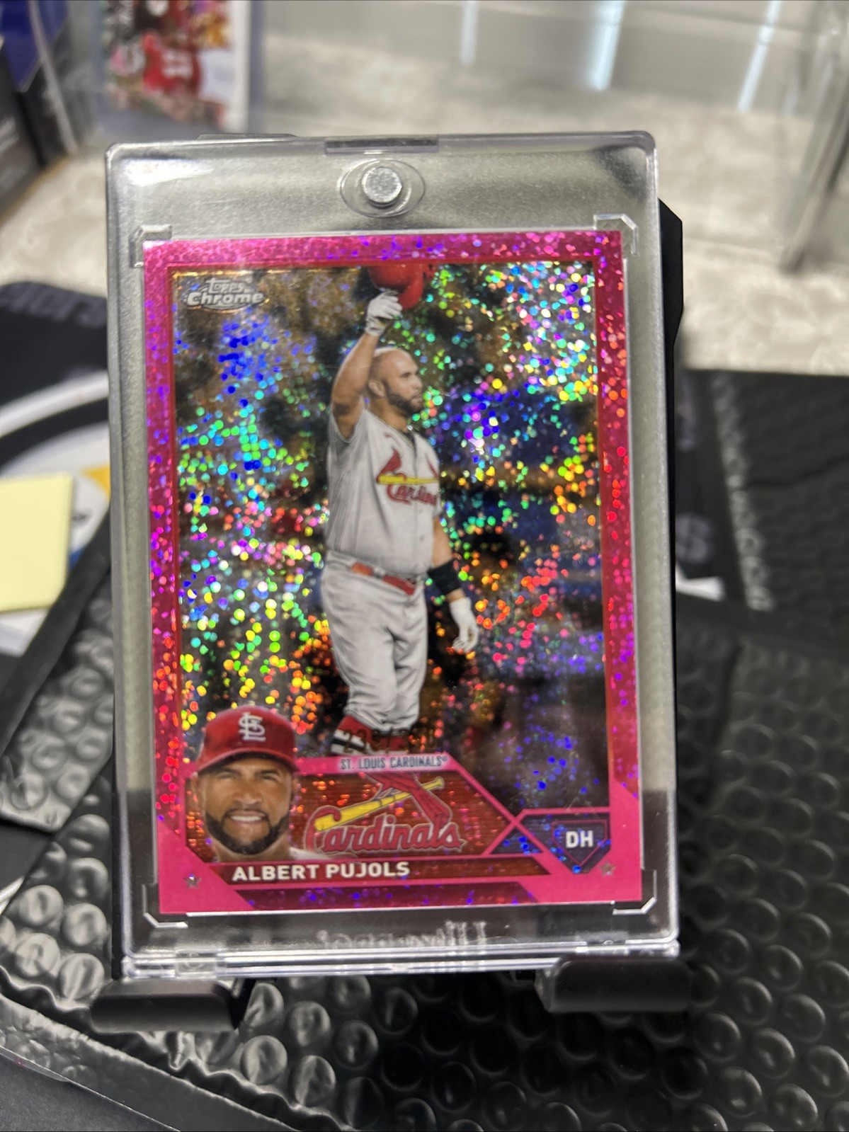 2023 Topps Chrome - Albert Pujols #143 Magenta Speckle Refractor /350