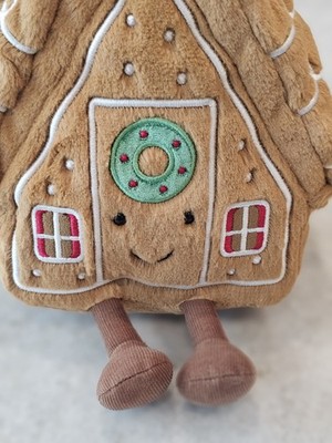 NWT New - Jellycat Amuseable Gingerbread House - Rare Authentic