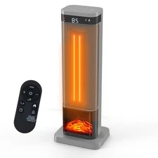 Small Tower 24 Inch Space Heaters For Indoor Use Portable With Remote Clearance