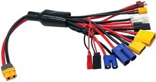 RC Lipo Battery Charger Adapter Connector Splitter Wire 10 in 1 Octopus Convert