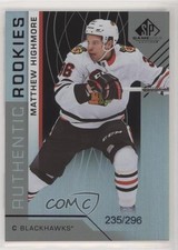 2018 Upper Deck SP Game Used Authentic Rookies Rainbow /296 Matthew Highmore 0c2