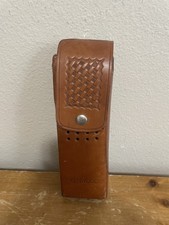 Kenwood LH-5 Vintage Brown Genuine Leather Handheld Radio Holster USA Made