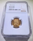 MS66 RD 1941-S Lincoln Wheat Cent NGC Very Nice For a 66
