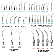Dental Ultrasonic Scaler Scaling Endo Perio Insert Tips G P E Fit Woodpecker EMS