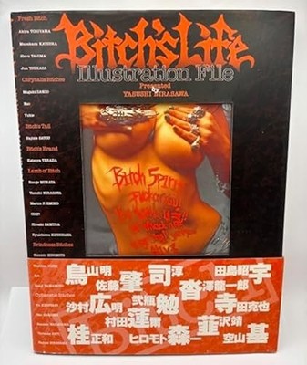 ''Bitch's Life Illustration File'' by Yasushi Nirasawa  Art Book Japanese 2001