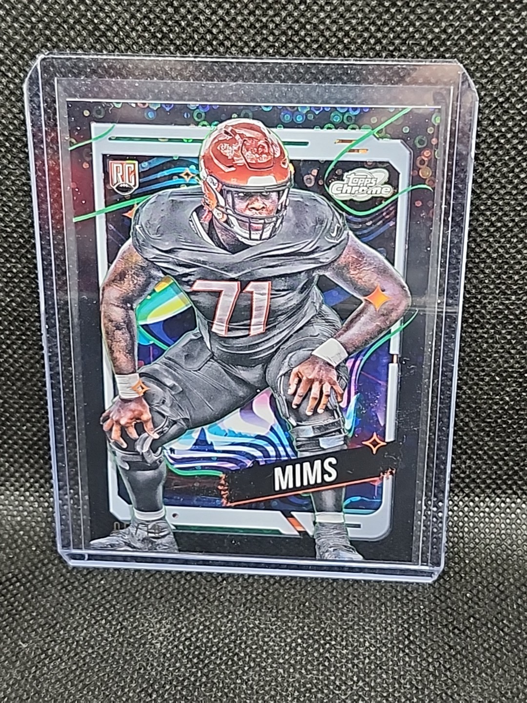 Amarius Mims Topps Cosmic Chrome #123 Black Eclipse