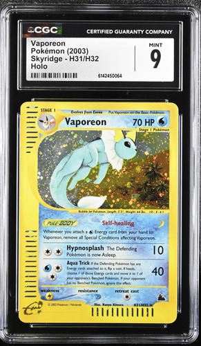 Vaporeon graded CGC 9 for sale on eBay