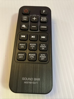 AKB74815371 For LG Sound Bar Remote Control SJ3 SJ4 SK3D SK4D SL3D SPH4B-W