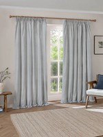 NEXT Yard Mineral Hebden Striped LINED 100% Cotton PENCIL PL Curtains  228X228CM