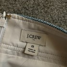 / J. Crew Short A-line Skirt Herringbone Cotton Linen Blend Preppy Summer US 8 — photo 3
