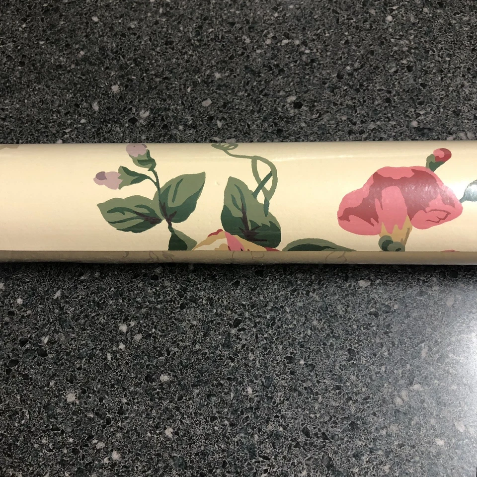 Papel tapiz THIBAUT #839-T-8210 rosa tostado flores enredaderas 60,75 pies cuadrados perno Foto 3 de 4