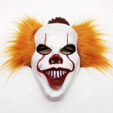 Halloween Joker Mask Cosplay Clown Costume Party Props Full Face Funny Terror De