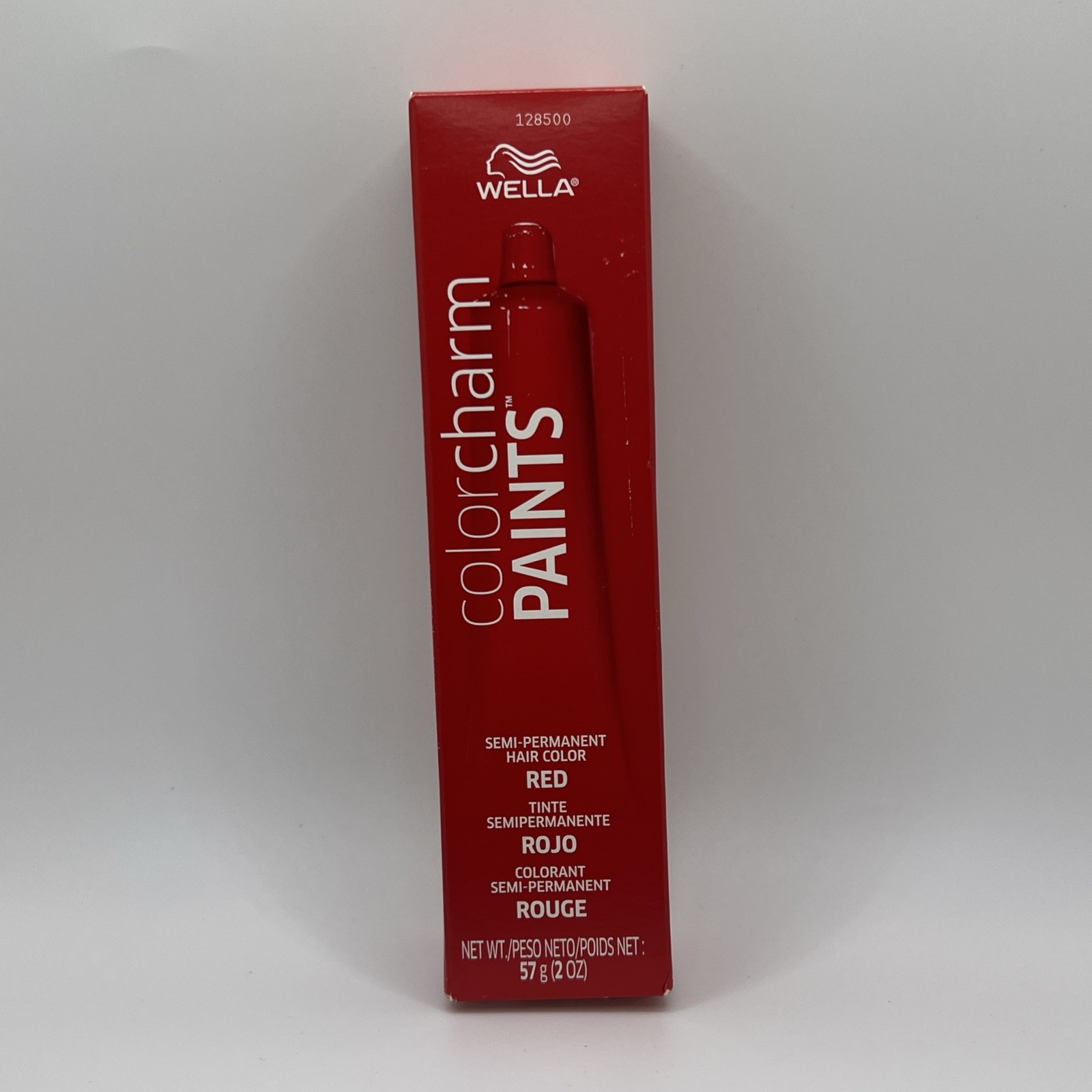 Charm Paints Tube Red  2 Oz Semi Permanent Hair Color Sealed