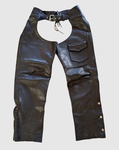 Chaps Cuir Vintage Homme - Ajustables - Fabriqués à San Francisco (années 90)