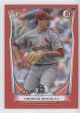 2014 Bowman Draft Red 3/5 Andrew Morales #DP76 1b8