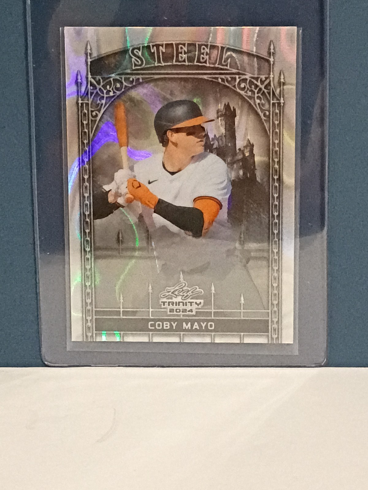 2024 Leaf Trinity Mega Box - Steel Coby Mayo #S-26 Silver Laser /290