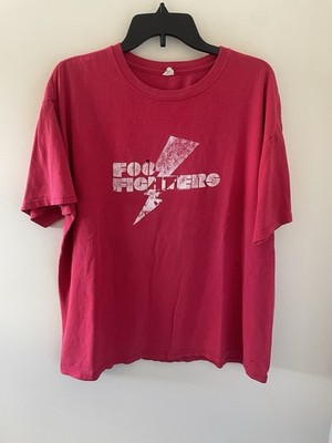 Y2K Anvil Foo Fighters Lightning Bolt Shirt Size XL Rock Band Grunge