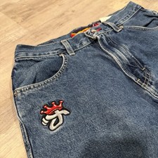 Vintage JNCO Jeans Wide Leg Baggy Denim Y2K Skate Jeans 30x31