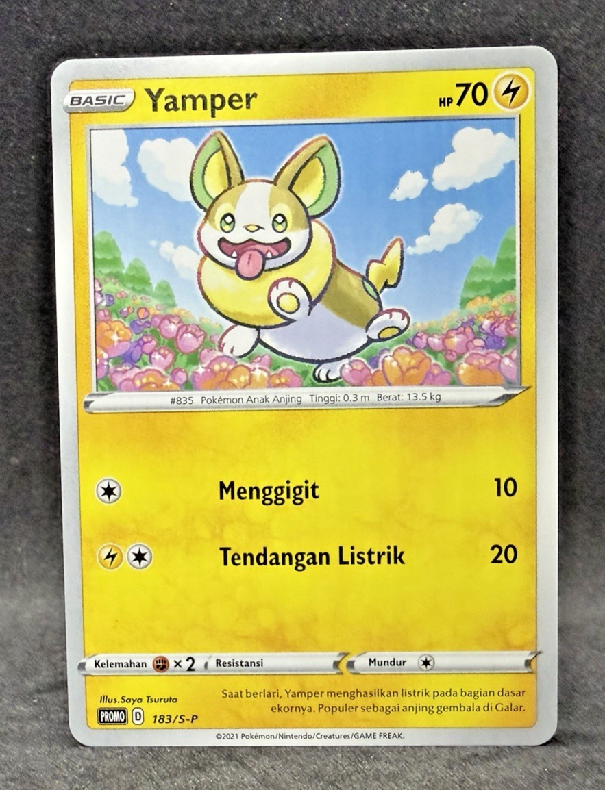 Special Limited Pokemon TCG Indonesia Yamper PROMO 183/S-P Near