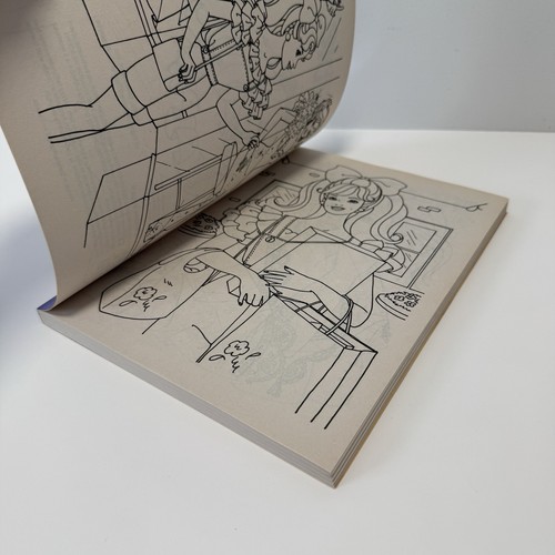 VTG 90's Golden Barbie Super Jumbo Coloring Activity Book 1996 UNUSED NEW READ - Picture 3 of 8
