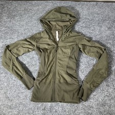Lululemon Define Jacket Hooded Nulu Full Zipper Bronze Green Size 2