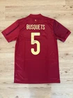 Sergio Busquets Signed Spain Soccer Jersey Autograph - BECKETT
