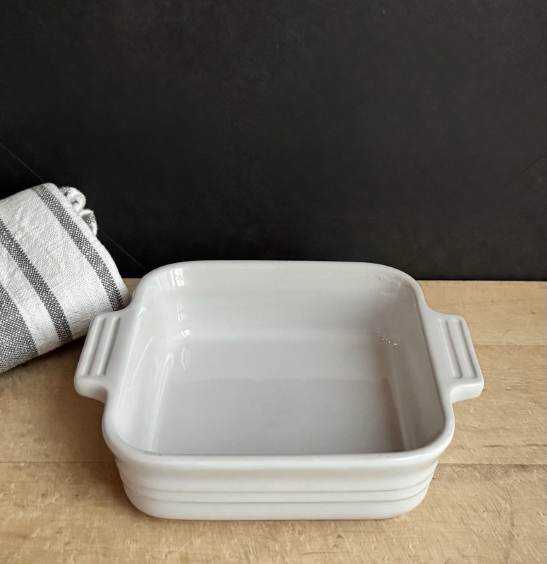 NEW Le Creuset 6” White Square Stoneware Baking Dish #17-24