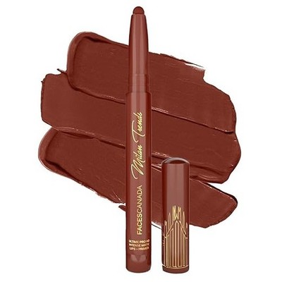 FACES CANADA Ultime Pro HD Intense Matte Lips + Primer - GOAT N10, 1.4g, Limited