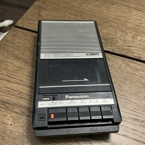 Vintage Panasonic Slim Line Tape Cassette Recorder Player RQ-2104 Tested - READ