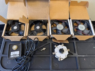 Vintage 4pcs Cooling Fan Assembly With Shroud & Antenna Switch Electronics