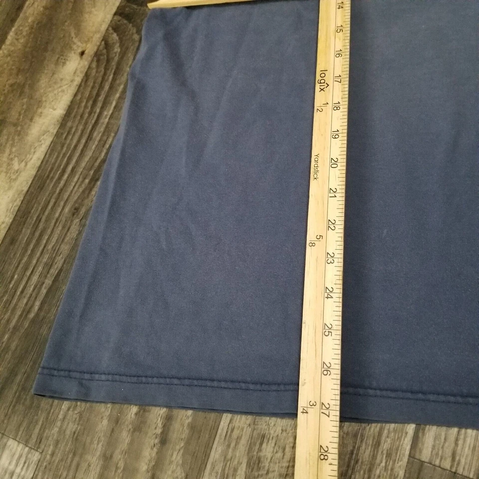 Camiseta Vintage Academia Naval dos EUA Azul Marinho Masculina Tamanho XL Desbotada Descolorida - Imagem 3 de 4