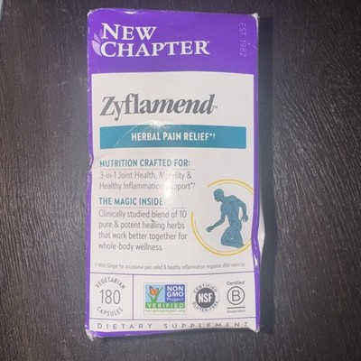 New Chapter Zyflamend Whole Body Joint Supplement - 180 Capsules SEALED