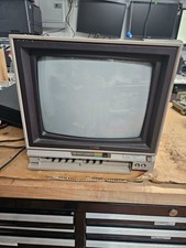 Commodore 1701 Color Video CRT Monitor Retro Computing Gaming Works Clean Cords